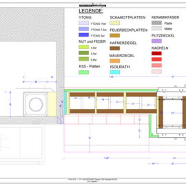 Ofenkonstruktion Zeichnung